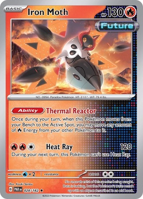 Polilla de hierro (028/182) (Caja de construcción y combate) [Scarlet &amp; Violet: Paradox Rift] 