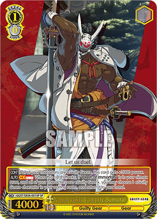 Nagoriyuki: Samurái vampiro (GGST/SX06-001SP SP) [Guilty Gear -Strive-] 