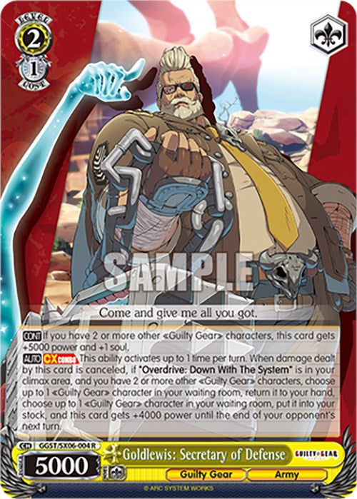Goldlewis: Secretario de Defensa (GGST/SX06-004 R) [Guilty Gear -Strive-] 