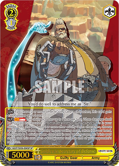Goldlewis: Secretario de Defensa (GGST/SX06-004SP SP) [Guilty Gear -Strive-] 