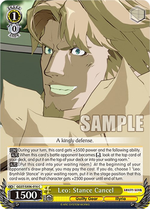 Leo: Cancelación de postura (GGST/SX06-016 C) [Guilty Gear -Strive-] 