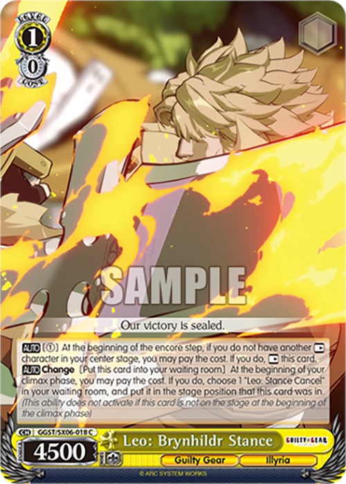 Leo: Postura de Brynhildr (GGST/SX06-018 C) [Guilty Gear -Strive-] 