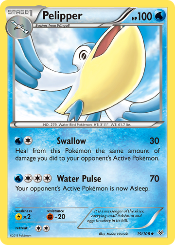 Pelipper (19/108) [XY: Cielos rugientes] 