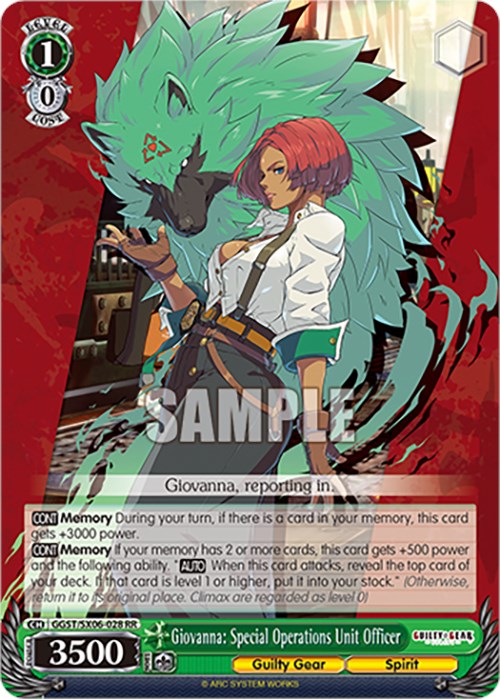 Giovanna: Oficial de la Unidad de Operaciones Especiales (GGST/SX06-028 RR) [Guilty Gear -Strive-] 