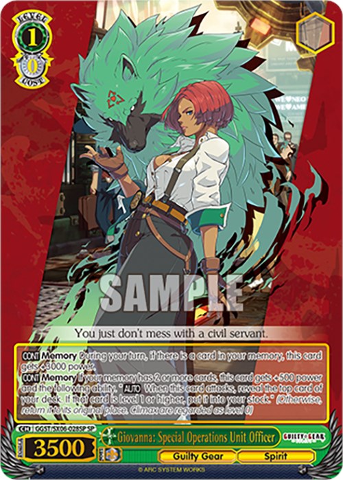 Giovanna: Oficial de la Unidad de Operaciones Especiales (GGST/SX06-028SP SP) [Guilty Gear -Strive-] 