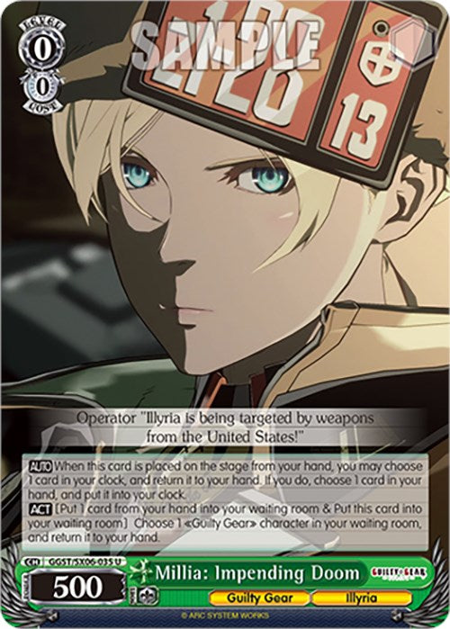 Millia: fatalidad inminente (GGST/SX06-035 U) [Guilty Gear -Strive-] 