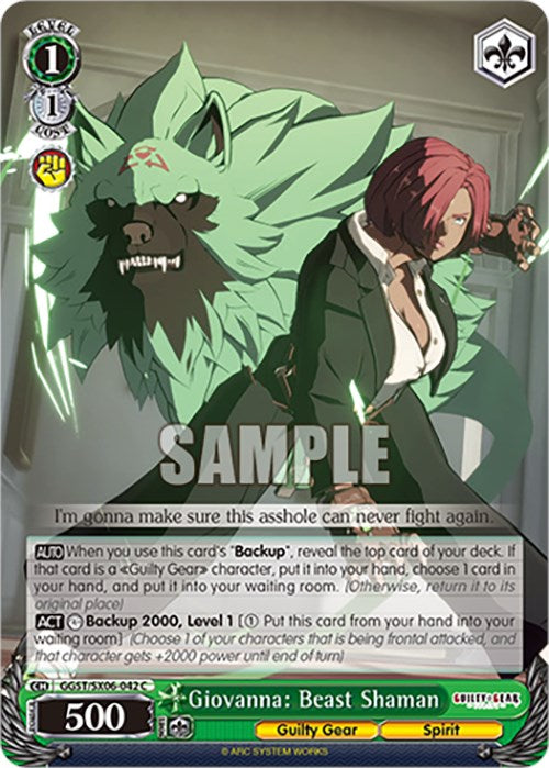 Giovanna: Chamán Bestia (GGST/SX06-042 C) [Guilty Gear -Strive-] 