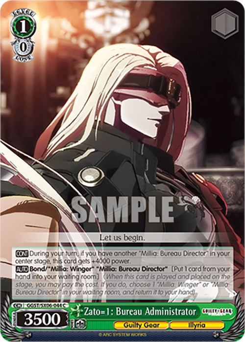 Zato=1: Administrador de la oficina (GGST/SX06-044 C) [Guilty Gear -Strive-] 