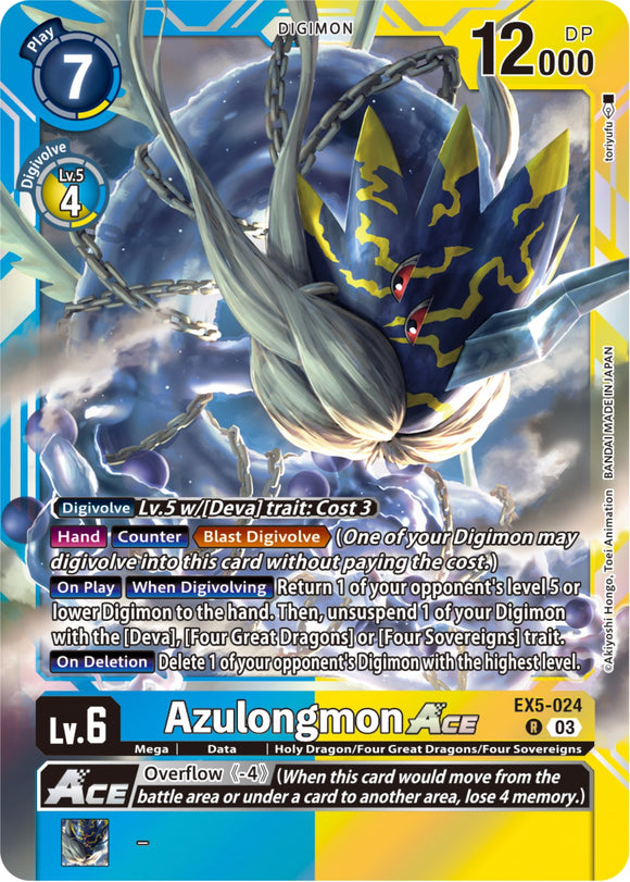 Azulongmon Ace [EX5-024] [Coliseo de animales] 