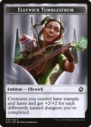 Spider // Ellywick Tumblestrum Emblem Double-Sided Token [Dungeons & Dragons: Adventures in the Forgotten Realms Tokens]-2