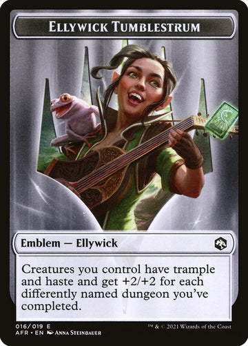 Dog Illusion // Ellywick Tumblestrum Emblem Double-Sided Token [Dungeons & Dragons: Adventures in the Forgotten Realms Tokens] - 0
