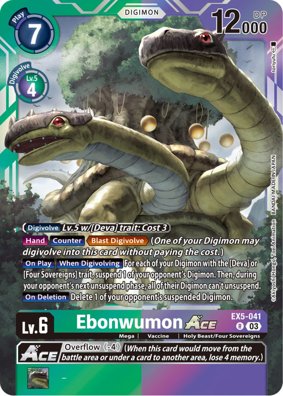 As de Ebonwumon [EX5-041] [Coliseo de animales] 