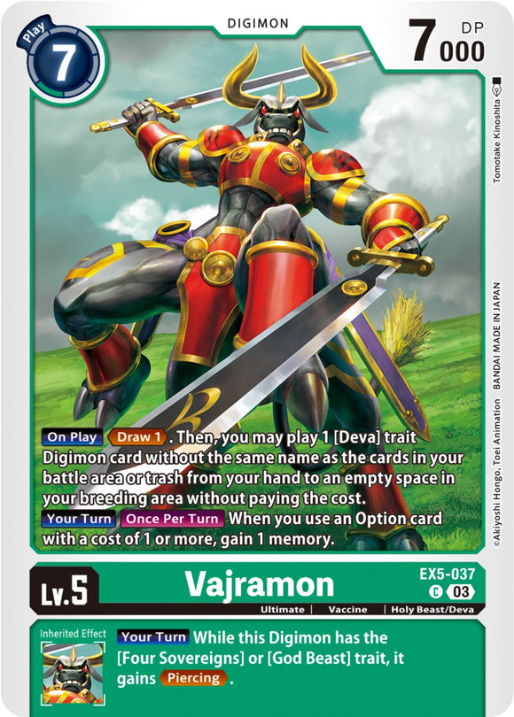 Vajramon [EX5-037] [Coliseo de animales] 