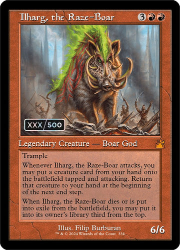 Ilharg, el jabalí arrasador (retro) (serializado) [Ravnica Remastered] 