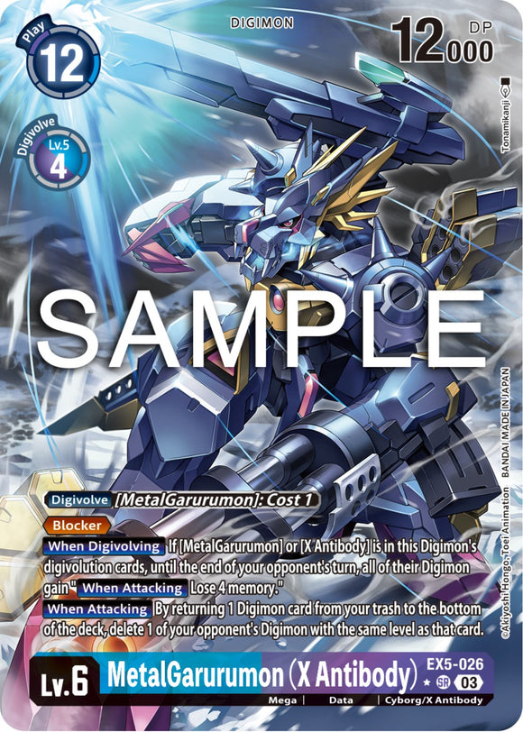 MetalGarurumon (Anticuerpo X) [EX5-026] (Arte alternativo) [Coliseo de animales] 
