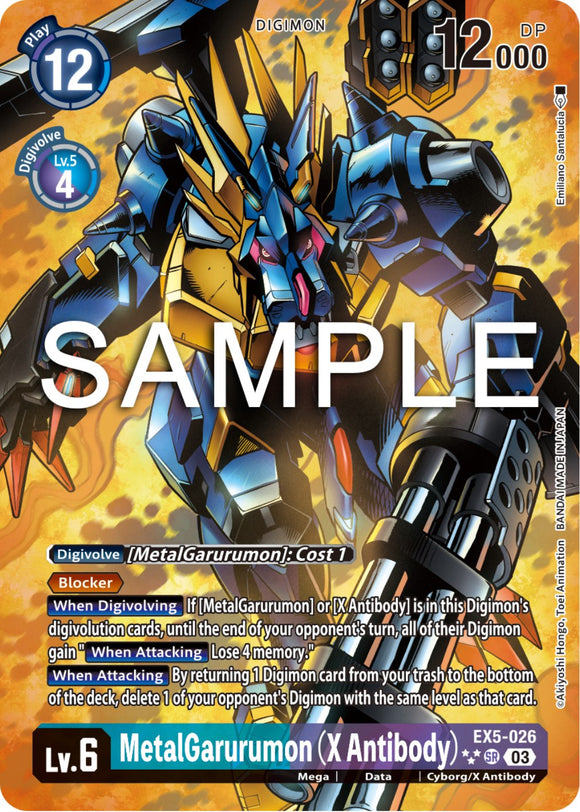 MetalGarurumon (Anticuerpo X) [EX5-026] (Arte alternativo exclusivo en inglés) [Coliseo de animales] 