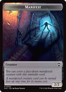 Elemental (0020) // Manifest Double-Sided Token [Secrets of Strixhaven Commander Tokens]-2