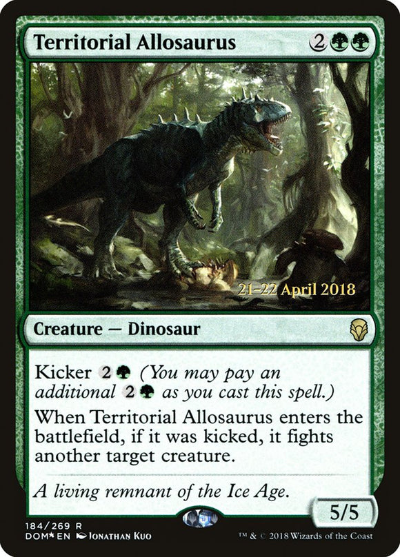 Alosaurio territorial [Promociones de presentación de Dominaria] 