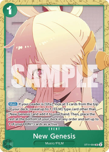 Nueva Génesis (Baraja de inicio 11: Uta Deck Battle) [Cartas promocionales de One Piece] 