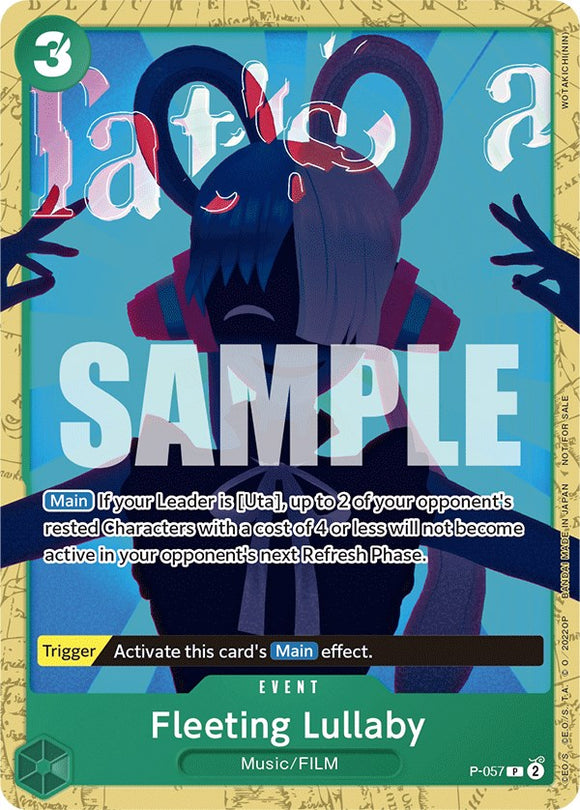 Canción de cuna fugaz (Baraja de inicio 11: Uta Deck Battle) [Cartas promocionales de One Piece] 