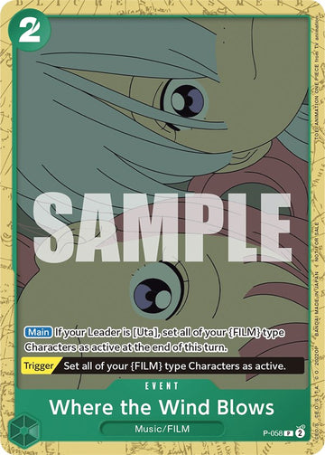 Donde sopla el viento (Baraja de inicio 11: Uta Deck Battle) [Cartas promocionales de One Piece] 
