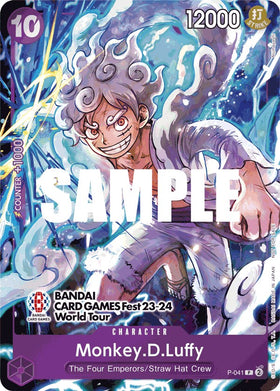 Monkey.D.Luffy (Gira mundial del festival BANDAI CARD GAMES Fest 23-24) [Tarjetas promocionales de One Piece] 