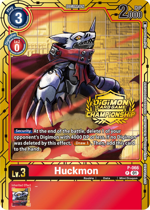 Huckmon [P-066] (Juego de cartas doradas del campeonato 2023) [Tarjetas promocionales] 