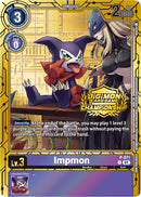 Impmon [P-071] (Juego de cartas doradas del campeonato 2023) [Tarjetas promocionales] -1