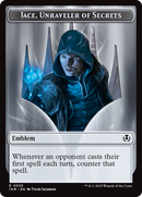 Human Wizard // Emblem - Jace, Unraveler of Secrets Double-Sided Token [Innistrad Remastered Tokens]-2