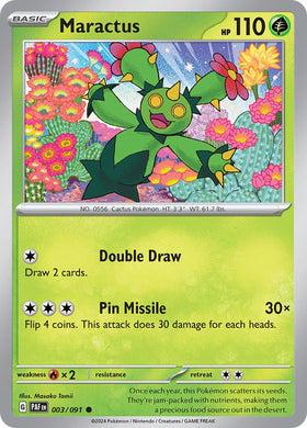 Maractus (003/091) [Scarlet &amp; Violet: Paldean Fates] 
