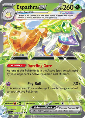 Espathra ex (006/091) [Scarlet &amp; Violet: Paldean Fates] 