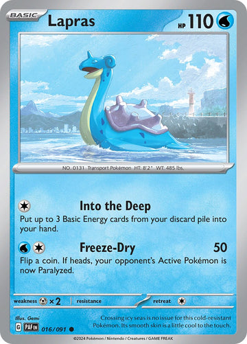 Lapras (016/091) [Scarlet &amp; Violet: Paldean Fates] 