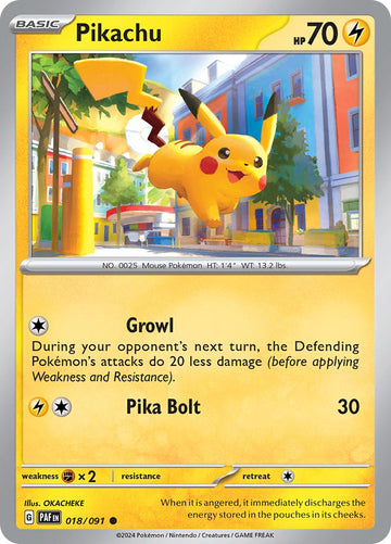Pikachu (018/091) [Scarlet y Violet: Paldean Fates] 