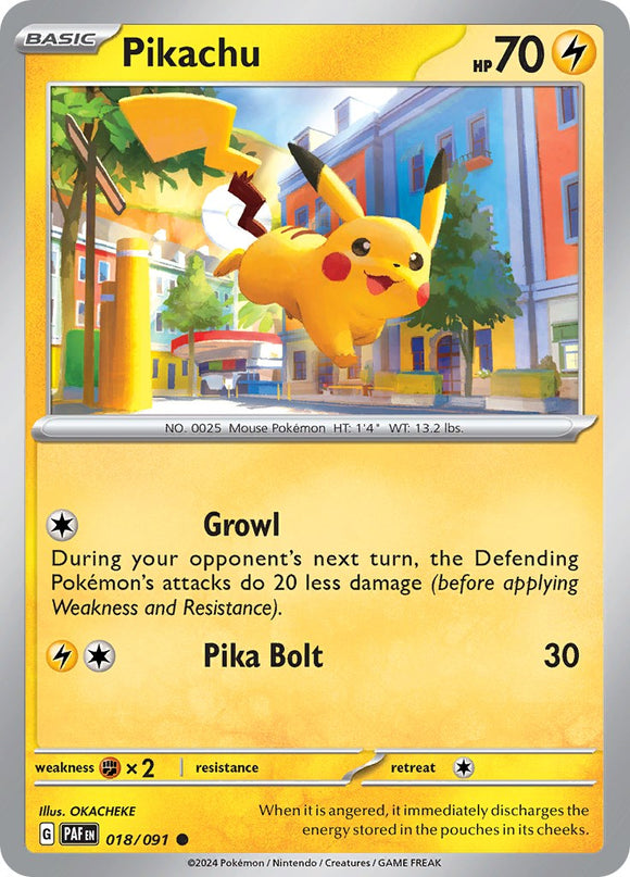 Pikachu (018/091) [Scarlet y Violet: Paldean Fates] 