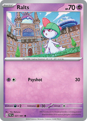 Ralts (027/091) [Scarlet &amp; Violet: Destinos Paldeanos] 