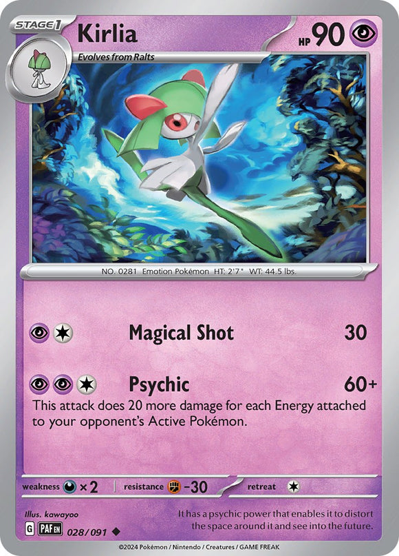 Kirlia (028/091) [Scarlet &amp; Violet: Destinos Paldeanos] 