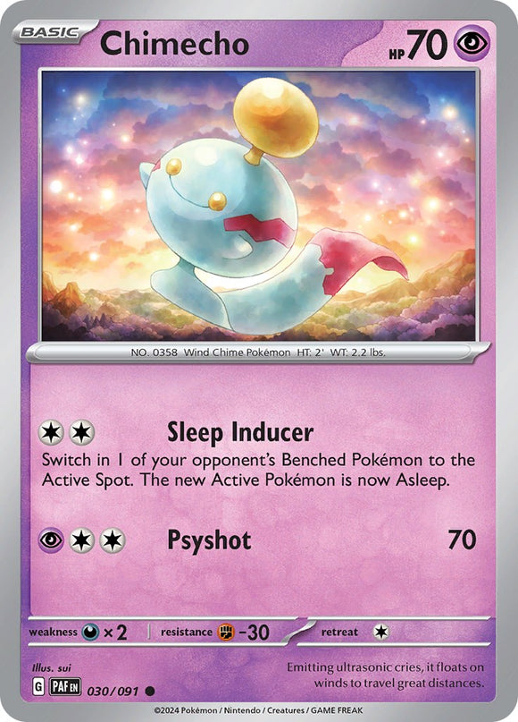 Chimecho (030/091) [Scarlet &amp; Violet: Paldean Fates] 