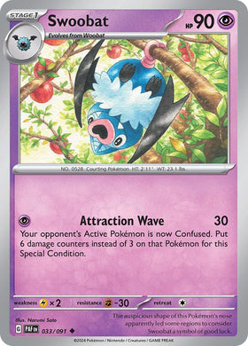 Swoobat (033/091) [Scarlet &amp; Violet: Paldean Fates] 