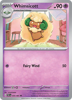 Whimsicott (035/091) [Scarlet &amp; Violet: Paldean Fates] 