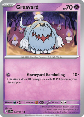 Greavard (042/091) [Scarlet &amp; Violet: Paldean Fates] 