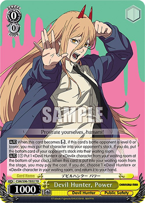 Cazador de demonios, Poder (CSM/S96-TE02 TD) [Chainsaw Man] 