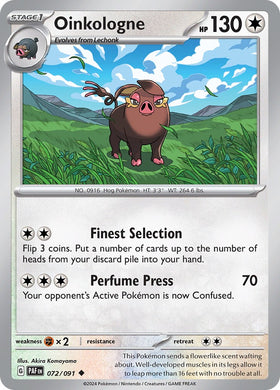Oinkologne (072/091) [Scarlet &amp; Violet: Paldean Fates] 