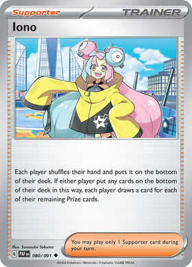 Iono (080/091) [Scarlet &amp; Violet: Paldean Fates] 