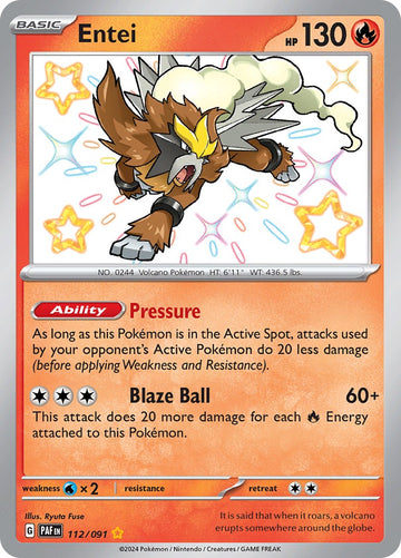 Entei (112/091) [Scarlet &amp; Violet: Destinos Paldeanos] 