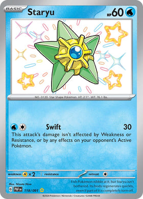 Staryu (118/091) [Scarlet &amp; Violet: Destinos Paldeanos] 