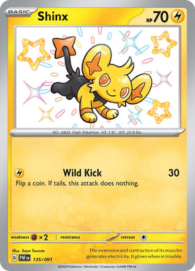 Shinx (135/091) [Scarlet &amp; Violet: Paldean Fates] 