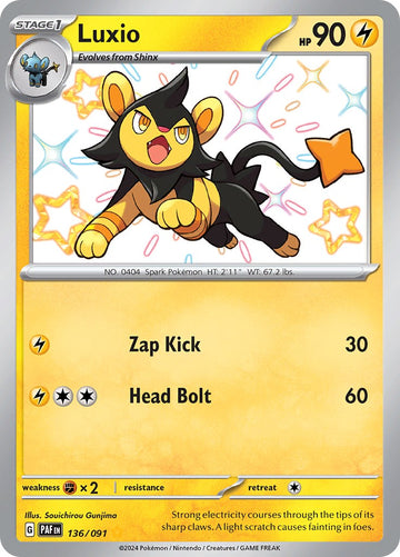 Luxio (136/091) [Scarlet &amp; Violet: Destinos Paldeanos] 