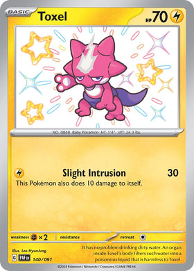 Toxel (140/091) [Scarlet &amp; Violet: Destinos Paldeanos] 