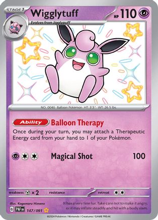 Wigglytuff (147/091) [Scarlet &amp; Violet: Destinos Paldeanos] 
