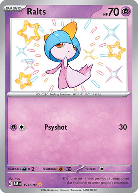 Ralts (153/091) [Scarlet &amp; Violet: Destinos Paldeanos] 